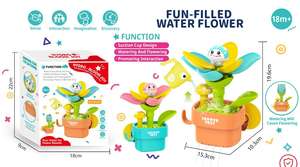 <span class=keywords><strong>Jouet</strong></span> de <span class=keywords><strong>bain</strong></span> pour bébé avec ventouse, arroseur de fleurs en pot de dessin animé mignon, jeu de pulvérisation d'eau pour l'été - Product Image 6