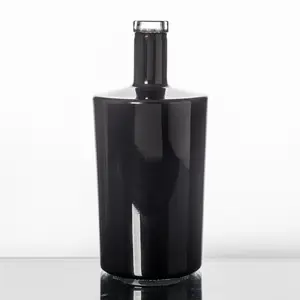 70CL Black Matte Glass Bottle Spirits 700ML Coffee Liqueur Bottle