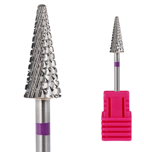 Fraise à ongles professionnelle en carbure de tungstène à coupe croisée de 3/32 po pour nettoyage des cuticules, embouts électriques pour manucure et pédicure en salon - Product Image 6