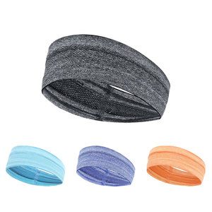 Makino Flying Fox Sports Headband Wide Sweatband Polyester Yoga Running Fitness Black Gray Orange Sky Blue Rose Red Light Purple - Product Image 4