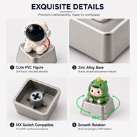 Keycap personnalisé 3D Anime OEM/ODM en alliage de zinc, base en PVC mignon, clavier mécanique artisanal pour joueurs, cadeau