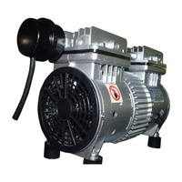 Mini compresseur d'air portable 0,55 kW 10 L, silencieux, sans huile, à piston, refroidi par air et à roulement, avec réservoir d'air électrique