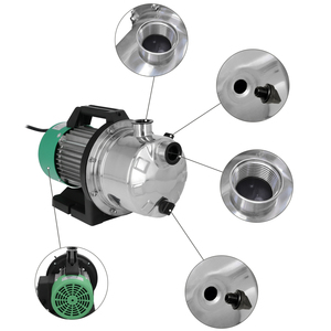Bomba de Agua Superficial, Acero Inoxidable, 1300 Watts, 5000 Litros/Hora, Agua Limpia - Product Image 4