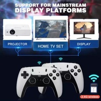 Console de jeu rétro portable M15 4K HD TV, 20000 jeux, processeur quadricœur, 64 Go, manette sans fil 2,4 G