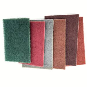 Almohadilla de mano de lijado abrasivo no tejido rojo 7447 para reparación de automóviles de belleza imprimación pulido - Product Image 4