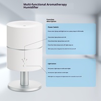 Nouvelle lampe de table multifonctionnelle de 200 ml, refroidissement et chauffage, ultrasonique, aromathérapie, fonction de minuterie, diffuseur domestique à brancher