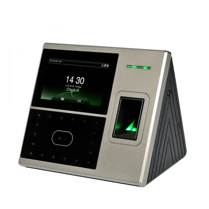 Biometrische Gezichtsherkenning Tijdregistratie Klok Met Id-Kaart Zk Uface800 Beveiliging Vingerafdruk Deur Toegangscontrolesysteem