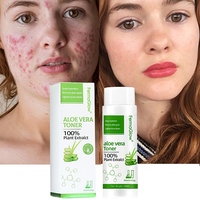 Tonique Hydratant Anti-Acné à l'Aloe Vera Fermenté pour le Contrôle du Sébum, les Boutons, les Pores et les Peaux Sensibles à Tendance Acnéique - Tonique Visage à l'Aloe Vera