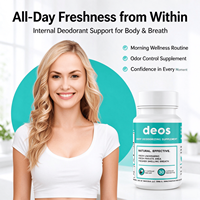 Désodorisant chlorophylle capsules végétaliennes soutien immunitaire odeur fraîche odeur corporelle peau magique pour adultes