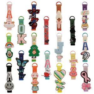 En gros, porte-clés bracelet mignon, patch brodé vierge en toile, matériaux en métal, plastique, silicone et alliage, sangle tendance, cadeau - Product Image 4