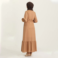 2025 vêtements ethniques arabe longue robe femmes musulmanes Kimono respirant musulman Abaya Maxi robe en gros
