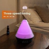 Diffuseur d'aromathérapie multi-jets en forme de méduse, pour usage domestique et commercial, alimenté par USB, ultra-silencieux, avec minuterie, brume épaisse, anneau de fumée et flamme colorée