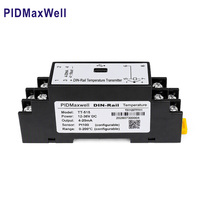 Transmitter Termokopel PT100 Terprogram TT-515 untuk Pemasangan di Rel DIN, Output 4-20mA/0-10VDC, Material Plastik, Perangkat Lunak APP Gratis, USB
