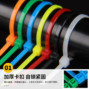 Bridas de nailon de colores Litai Plastics 4x250 con autobloqueo para agrupar cables eléctricos - Product Image 3