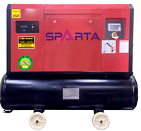 Compresseur d'air à vis tout-en-un 15 kW PM VSD 16 bars, réservoir unique, 2200 tr/min pour machine de découpe laser