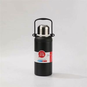 Tazas Termo de Acero Inoxidable 316 con Tapa y Asa, Ecológicas, con Pajita Abatible, Ideales para Viajes al Aire Libre, Venta Caliente - Product Image 2