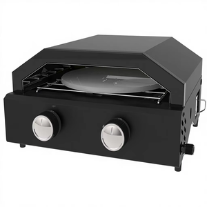 Modern Luxurious Premium <b>Portable</b> Tabletop Pellet Pizza Oven <b>Gas</b> Adjustable Folding Legs Stainless Steel Construction Flame - Product Image 1