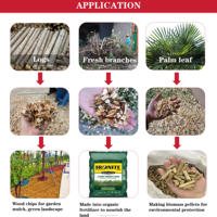 Déchiqueteuse à bois industrielle forestière mobile à tambour robuste à vendre