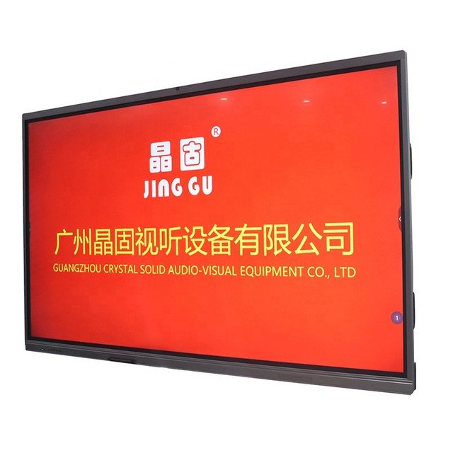 JGST 65,75,85,98 UHD 4K 20 Touch Point Smart TV White Board Interactive Flat Panel Digital Display Smart Digital Interactive