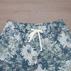 OEM Men's Floral Printed <b>Board</b> Shorts Mid Waist Drawstring Casual Bermuda Shorts Breathable Polyester Fabric Shorts - Product Image 5
