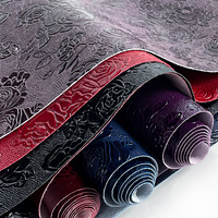 Cuir artificiel gaufré rose de 0,9 mm 30*135 cm, imperméable, peut être utilisé pour la fabrication de sacs et d'accessoires pour cheveux