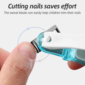 Coupe-ongles ergonomique rotatif à 360 degrés, lame droite en acier inoxydable, coupe-ongles détachable pour doigts et orteils, outil de manucure - Product Image 3