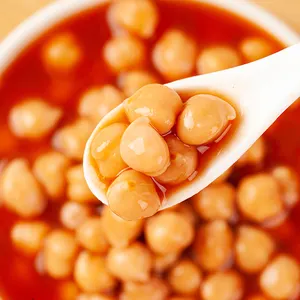 Il cibo istantaneo vegetale di marca asiatico può fagioli di ceci in scatola