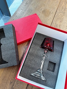 <b>Red</b> Crystal <b>Candle</b> Holder Glass <b>Candle</b> Jar Decorative Candlestick Gift Box for Home Wedding Decor - Product Image 3