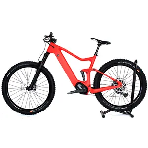 E MTB工厂批发下坡29 er碳架步道电动自行车八方中置电机500W Enduro 48v自行车电动