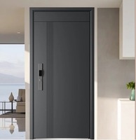 Porte d'entrée de villa de luxe en alliage de zinc, style européen, antivol, porte d'entrée principale extérieure