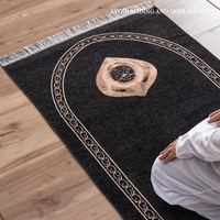 Tapis de sol en relief de luxe arabe turc agenouillé mosquée tapis de prière de l'islam tapis de prière pour musulman Madina