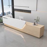 Bureaux de réception modernes en bois sur mesure pour les bureaux, les salons, les hôtels, les salons de beauté, les salles de consultation, les espaces commerciaux