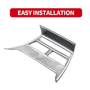 Piezas interiores de fibra de carbono de acero inoxidable ABS automotriz OEM para Marco embellecedor de salida de aire central cruzado Mitsubishi <span class=keywords><strong>Eclipse</strong></span> 2019 - Product Image 6