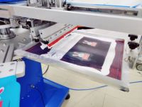 Máquina de serigrafía de 3 colores para tinta de impresión/silicona en guantes