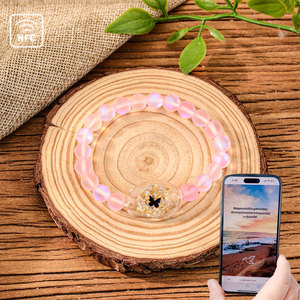 NFC สร้อยข้อมือลูกปัดพระคัมภีร์ประจำวันพร้อมคริสตัลยืดได้สายคล้องมือสีสันสดใสการออกแบบแบบข้ามพรมแดน - Product Image 4