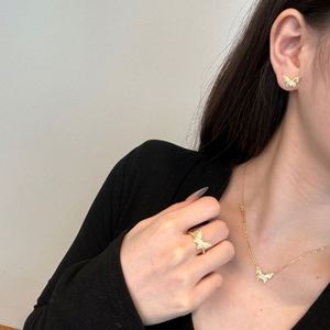 Dylam Fashion <b>Fine</b> Trend Design Jewellery S925 Silver Women Jewelry Accessories 5A Zirconia Butterfly <b>Stud</b> <b>Earrings</b> - Product Image 4