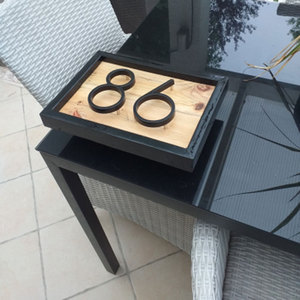 Numeri Civici Flottanti da 5 Pollici in Lega di Zinco Nera, Moderni Numeri Civici per Hotel, Targhe per Porte d'Ingresso, Numeri Civici per Stanze - Product Image 4