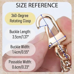 Oaikor Glod Iron <b>Purse</b> Chain Cm Bag Extender Chain For Handbag Shoulder Crossbody Bags DIY Durable Metal Chains Strap Replacemen - Product Image 3