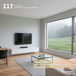Gran oferta 2025, ventanas de aluminio abatibles de rotura térmica de vidrio Low E para <span class=keywords><strong>casa</strong></span>, ahorro de energía, estilo abierto fijo para Baño - Product Image 3