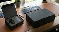 Boîte magnétique personnalisée avec logo, boîte à rabat magnétique, design pliable, boîte cadeau pour montre connectée, casque VR, étui de rangement