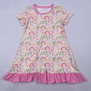 Robe de soirée en gros pour filles, bébés et enfants, robe débardeur sans manches à motifs floraux pour filles - Product Image 3
