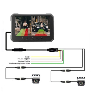 Iposter 5in 2CH IPS màn hình xe ai Màn hình DVR 2MP máy ảnh ai BSD thông minh mù khu vực phát hiện con người Xe Xe Car Monitor <span class=keywords><strong>Camera</strong></span> Kit - Product Image 4