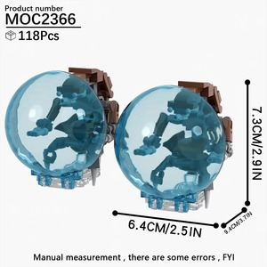 ชุดตัวต่อพลาสติก ABS รุ่นใหม่ Space Wares Buildable Droideka ของเล่น DIY ของขวัญสำหรับเด็ก ตัวต่อโมเดลสำหรับเด็ก MOC2366 - Product Image 3