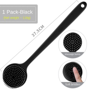 Cepillo de Baño de <span class=keywords><strong>Silicona</strong></span> Suave de Doble Cara con Mango Largo y Función de Masaje <span class=keywords><strong>para</strong></span> Uso en el Baño - Product Image 6