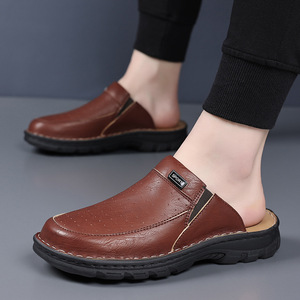 Zuecos Negros de Punta Cerrada con Etiqueta Deportiva y Suela Gruesa para Uso Casual al Aire Libre, Talla para Adultos, 3.5 cm o Más - Product Image 2