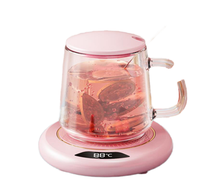 Posavasos de temperatura constante inteligente <span class=keywords><strong>USB</strong></span> de registro personalizado, 3 Ajustes de temperatura, almohadilla calefactora de agua para té de la leche de oficina, calentador de <span class=keywords><strong>taza</strong></span> - Product Image 1