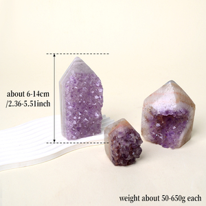 หินคริสตัลแท่งอะมีทิสต์ดิบจากอุรุกวัยสำหรับตกแต่งบ้าน ขายส่ง - Product Image 3