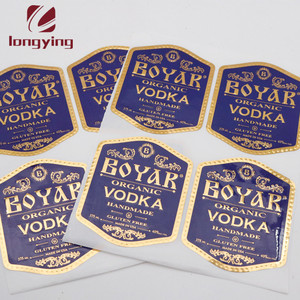 Pegatinas de bate de cricket de marca personalizada, etiqueta de chocolate/<span class=keywords><strong>vino</strong></span>/cerveza, etiquetas de lámina dorada - Product Image 4