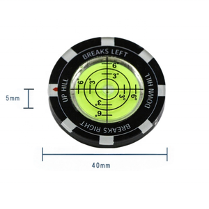 Niveau à bulle universel rond 40*5mm personnalisé avec logo et marque pour le golf, vente en gros - Product Image 2