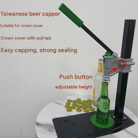 Capsuleuse manuelle Crown pour bière, machine à capsuler les bouteilles en verre de soda, machine à sceller les bouteilles de vin, pliable